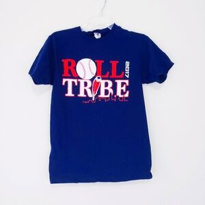 Roll Tribe Cleveland Indians Vintage T Shirt Size Small Unisex 2017